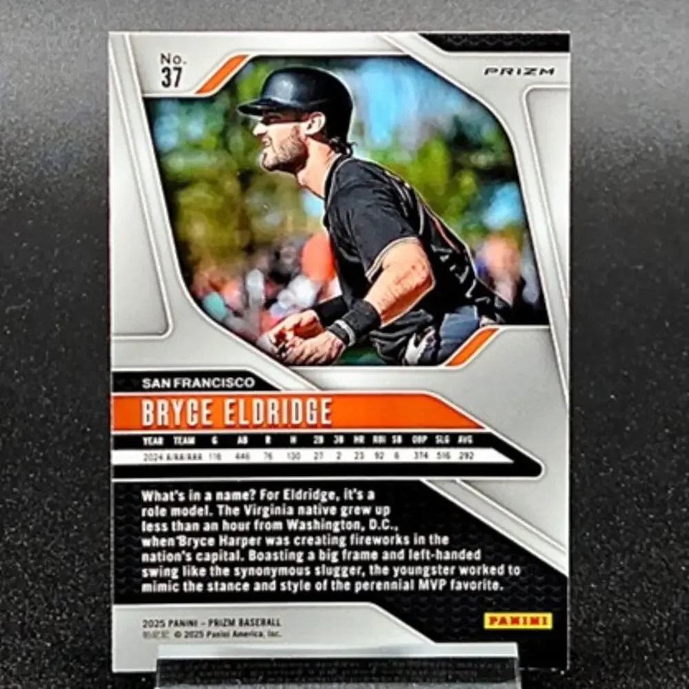 Bryce Eldridge Bowman Chrome Blue Mojo Silver Prizm Giants Top Prospect